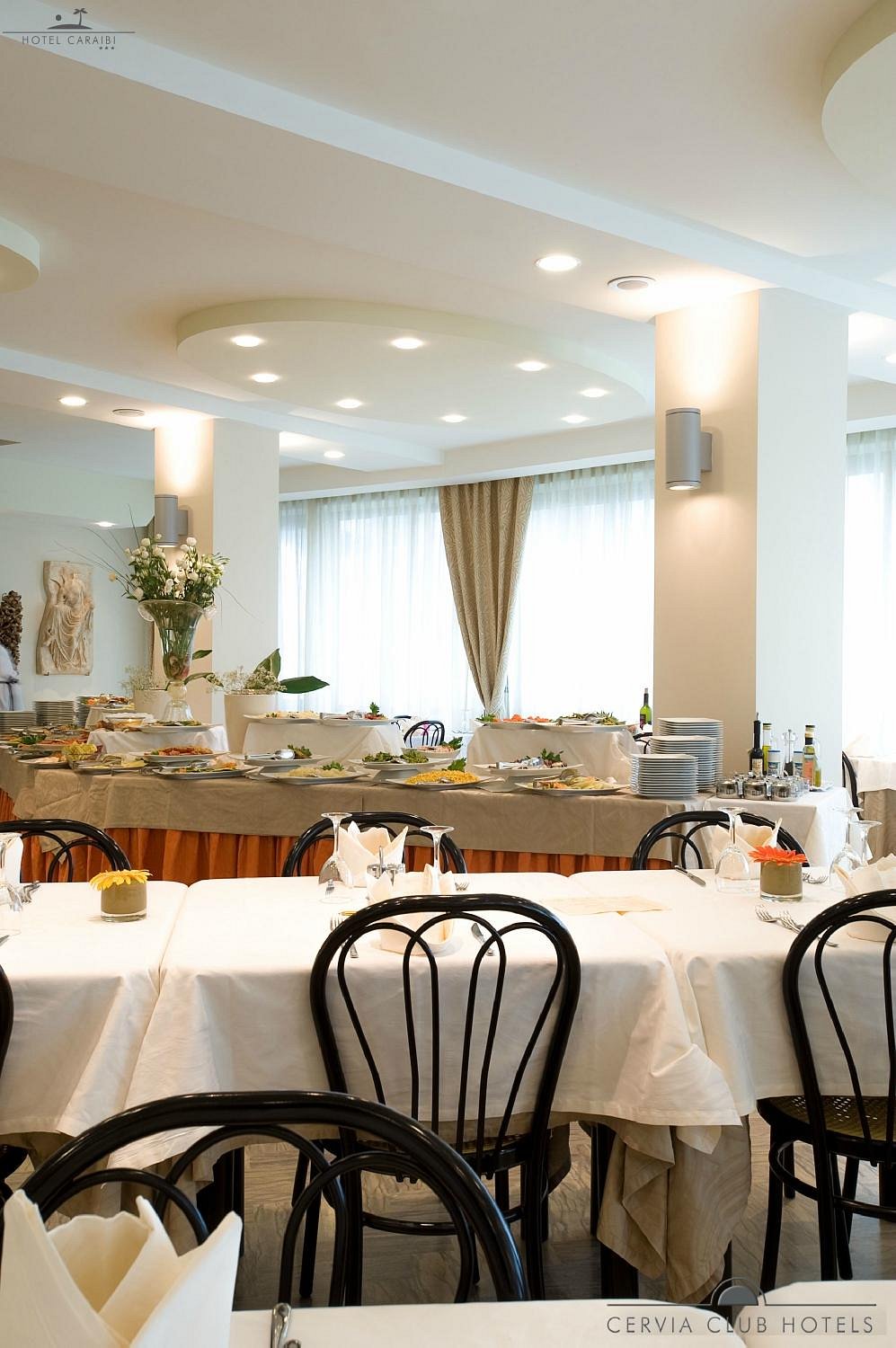 hotel caraibi buffet sala